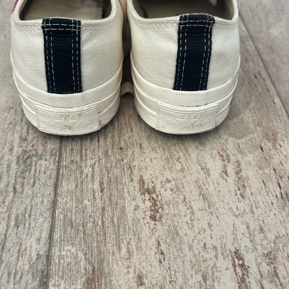 Comme de Garçon PLAY x Converse Unisex Chuck Taylor Lace Up Sneakers - Picture 9 of 12
